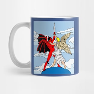 Fight Angel Devil Good Against Evil Mug